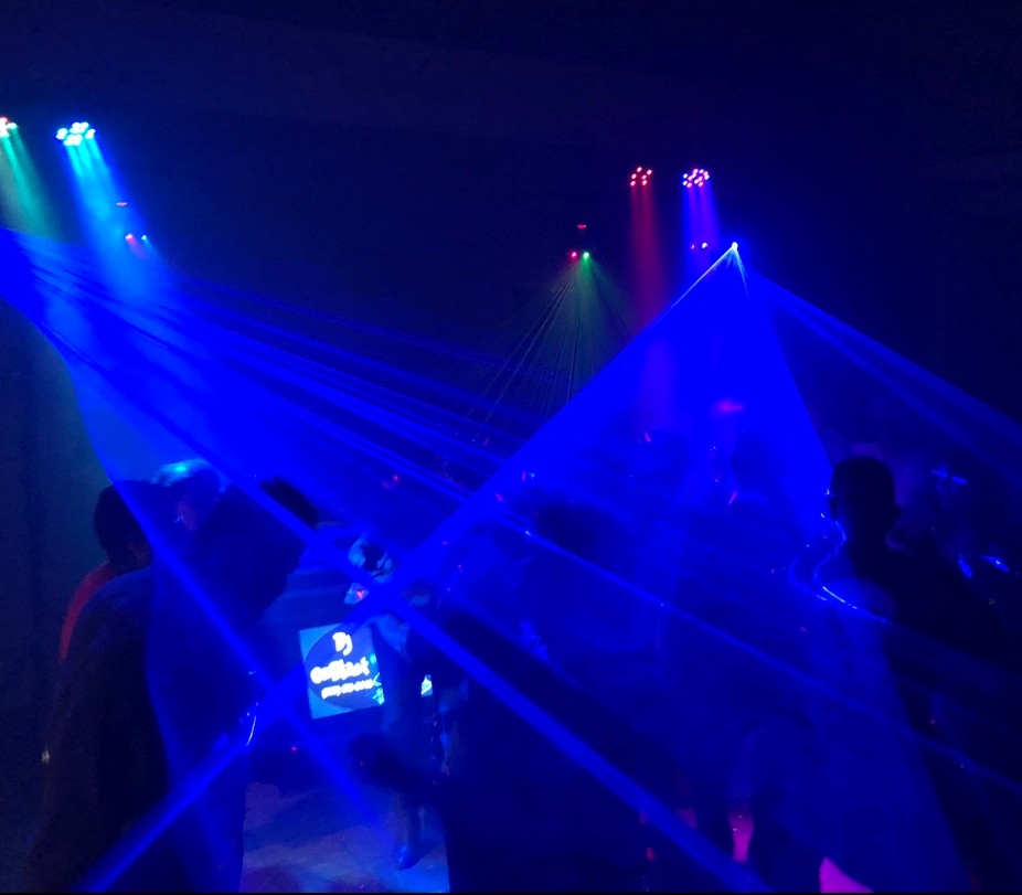 Blue Laser Show